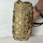 Coach Maggie Optic Khaki canvas shoulder bag Purse! Photo 6