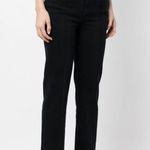 L'Agence Le Jean Amelia straight-leg raw cut navy jeans Photo 2