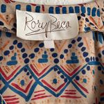 Rory Beca  100% Silk Aztec Tan Dress Medium Photo 2