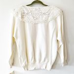 Vintage Scott McClintock Sweater With Lace Collar And Dolman Sleeves Size L Photo 1