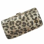 Rare: new Felix Rey ☻ Jungle Mesh Minaudière Box Clutch Handbag Bag ☻ Leopard Photo 4
