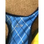 Champion Women's Blue Plaid Sports Bra Activewear Size Large Photo 4