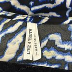 Live 4 Truth ANIMAL PRINT BALLOON PUFF LONG SLEEVES CROPPED BLOUSE Sz Large SMOCKED WAIST Photo 8