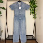 Pistola NWT Revolve  Grover Field Suit Denim Jumpsuit in Disoriented Medium NEW Photo 2