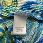 Christopher & Banks Christopher‎ & Banks Abstract Floral Crinkle Button Up Artsy Retro Blouse Size Photo 7