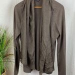 Eileen Fisher Silk Blend Brown Open Front Sweater L Photo 1