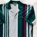 Vintage Men’s Retro Colorblock Striped Shirt Multiple Size L Photo 0