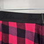 Victoria's Secret NWT  Plaid Thermal Pajama Pants Spell Out Waistband XS Pink New Photo 5