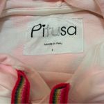Pitusa revolve pink white tie dye cropped hoodie women’s size small Photo 7