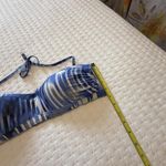 Athleta Blue White Bandeau Halter Bikini Top Sz XL Extra Large Swim Wireless Photo 2