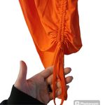 Planet Gold  Orange Side Clinch Dress NWT Photo 2