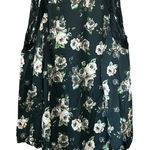 Liberty Love Black Floral Lace Cold Shoulder Top Blouse Size L Photo 0