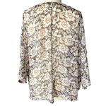 American Eagle  Brown Floral Boho Shawl Cape Bohemian Kimono Wrap ~ LARGE / XL Photo 1