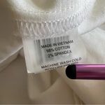 Vince Camuto Pants Ankle Flat Front White 10 Stretch Casual Vacation Work Cotton Photo 12