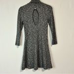 American Eagle  Women’s Long Sleeve Open Back Sweater Dress Black White Small EUC Photo 8