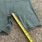 Lululemon heather sage green biker shorts size 6 Photo 5