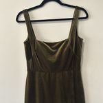 Jenny Yoo  Collection Olive Green Square Neck Dress in Size Ten Mara Mini Photo 1