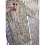 Anthropologie Floreat Floral Kimono Empire Waist Robe Tie Duster Lounge Lace Med Photo 5