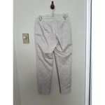 Peserico Slim Cut Tailored Straight Leg Casual Pants Stretch Twill Cropped White Size L Photo 3