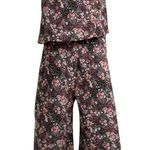 Leota  Black Floral Skyler Cropped Jumpsuit, S Photo 0