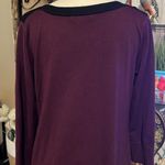 Cable & Gauge Burgundy Sweater with Black Neckline size M Photo 5
