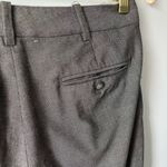 ZARA  charcoal gray mid rise stretch 5 pocket trousers cuffed leg pants Small Photo 9