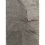 Drew NWT Size Small Women's Black Linen Blend High Rise Wide Leg Cargo Pants Photo 2