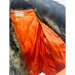 Jordache Black Faux Fur Vintage 1980s Made in USA Faux Fur Jacket sz Medium Photo 3