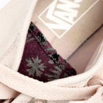 Vans  Pink And Paisley Tongue And Back Strip Canvas Tennis Shoes, Size 8 Photo 9