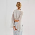 Urban Outfitters UO Celeste Textured Long Sleeve Blouse Photo 3