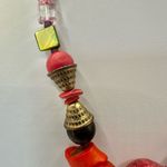 Pink beaded coral abalone necklace Photo 10