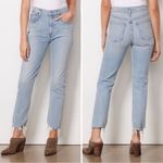 AGOLDE  Merrel Jeans Astray High Rise Crop Light Wash Raw Hem Denim- Size 29 Photo 1