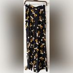 Krisa  Floral Black Lightweight Pants Size XS NWT Photo 1