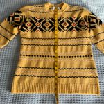 Vintage Casual Corner Wool Blend Fair Isle Sweater Womens Large Yellow Shirt Top Photo 7