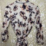Timing Purple pink floral duster small belt side slits euc like new Photo 8