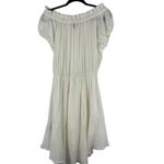 NWT NSF Niara Sz L Women's Short Sleeve Peasant Dress in White Size L Photo 10