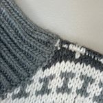 H&M Pringle of Scotland x Gray Fair Isle Mock Neck Knit Pullover Sweater Small Photo 8