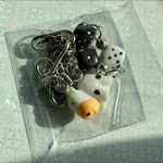 Handmade y2k Kawaii funky black&white theme cow unisex chain bracelet🐮🖤🤘 Photo 3