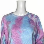 Zeagoo Sweatshirt Womens Medium Blue Purple Tie Dye Casual Lounge Athleisure Photo 3