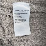 American Eagle Crop Sweater Womens SZ S Taupe Open Cable Knit Chenille Pullover Photo 5