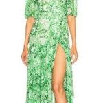 Ganni ππ Mesh Wrap Maxi Dress ~ Island Green Rose EU 34 NWT Photo 0