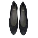Stuart Weitzman  Black Suede Leather Pumps Heels Size 9.5M‎ Classic Shoes Photo 3