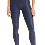 Spanx Faux Leather Legging Midnight Navy Blue Size Large Pull On Leggings Photo 0