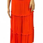 Boden USA Boden Women's Ultramarine Smocked-Waist Holiday Skirt in Firework Size 8 Regular Tiered Photo 3