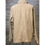  Crinkled Microsuede Blazer Large 3 Shirt Suede Chico's Shirt Button Front Photo 3