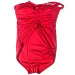 Apt. 9  Red Halter Neck Braided One-Piece Swimsuit Photo 93