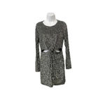 Lulus  Metallic, Lined, Twist Knot, Long Sleeve Cocktail Dress, Size Medium Photo 1