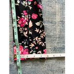 Eluminary Black Rose Pink Floral Print Leggings w Pockets Fits Sizes 10 Photo 9