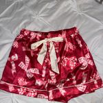 Red Bow Silk Pajama Set Photo 4
