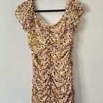 ASTR REVOLVE The Label Mini Dress Shirred Flutter Floral Feminine Size Medium Photo 7